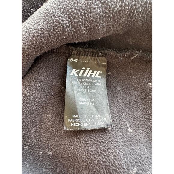 Kuhl Thermokore Thor Sweater Mens Medium Gray Wool Quarter 1/4 Zip Pullover EUC - Picture 8 of 9